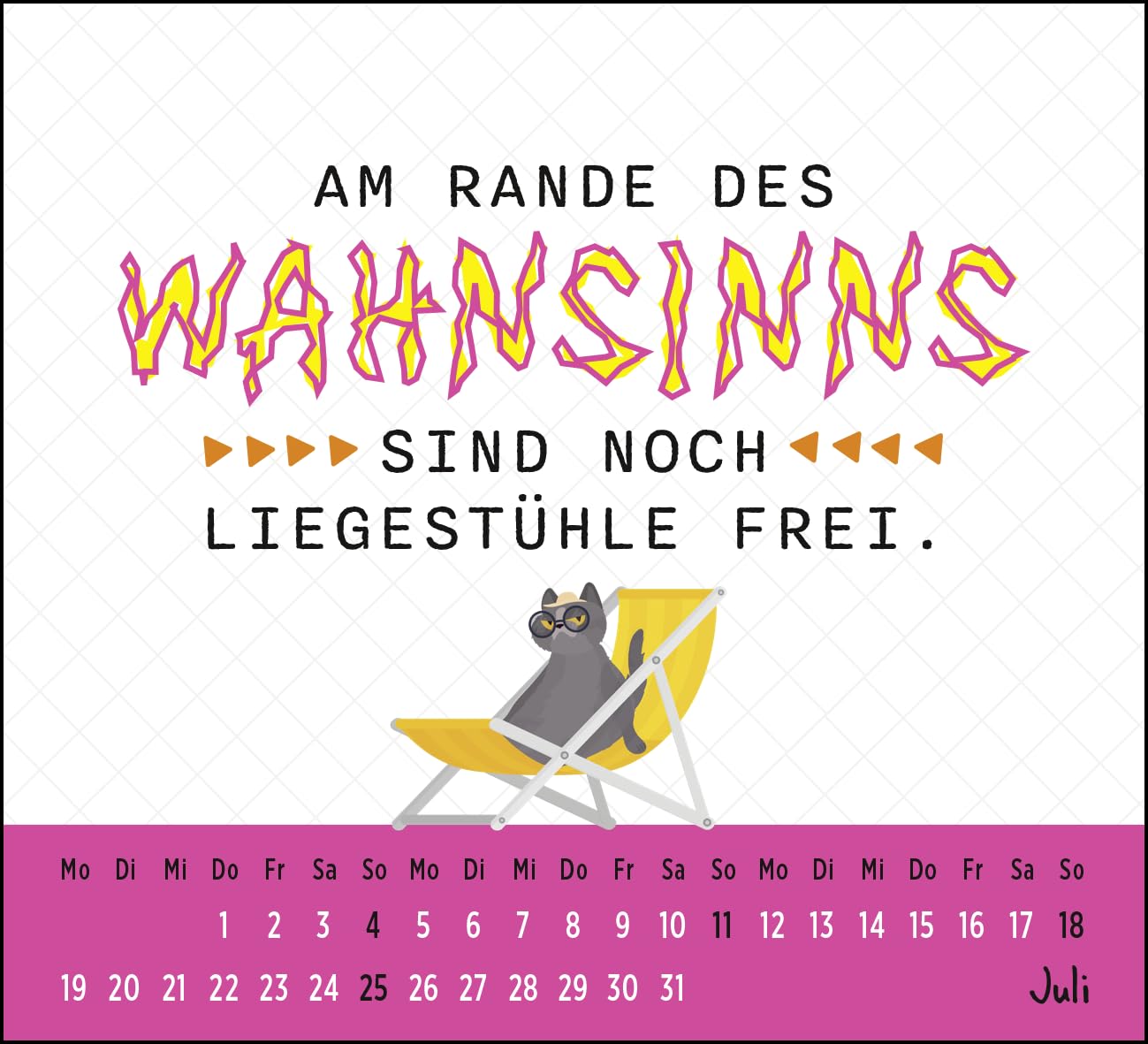 Mini-Kalender 2027: Neues Jahr neues … ach halt die Klappe!: Mini-Monatskalender. Kleiner Tischkalender zum Aufstellen mit Monatskalendarium und lustigen Sprüchen – Bild 4