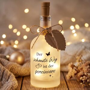 BBTO Bottle Light with Saying Wedding Gifts for Bride and Groom Money Gift
