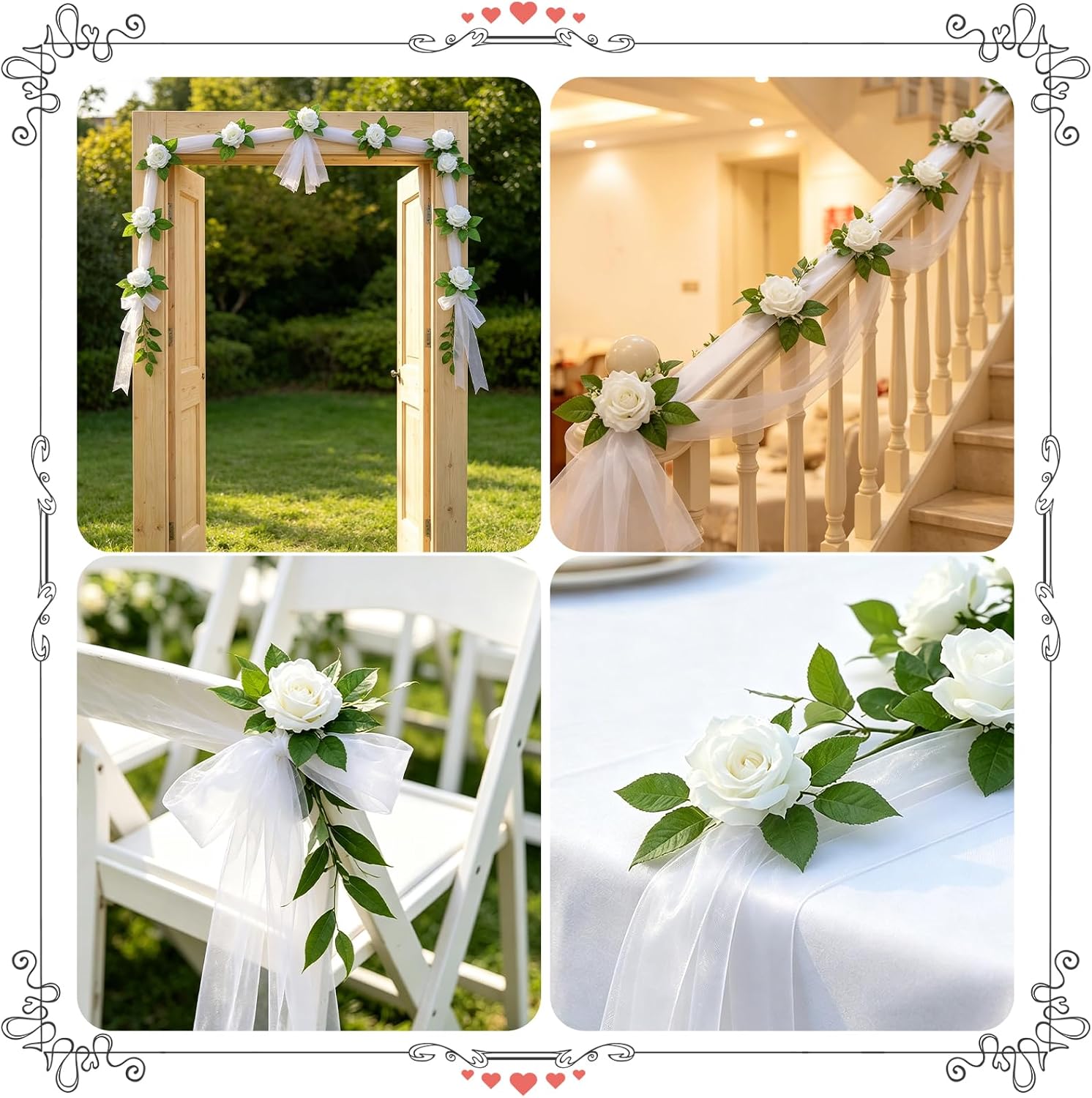 Car Decoration Wedding Bonnet Car Decoration Wedding Set – Bild 7