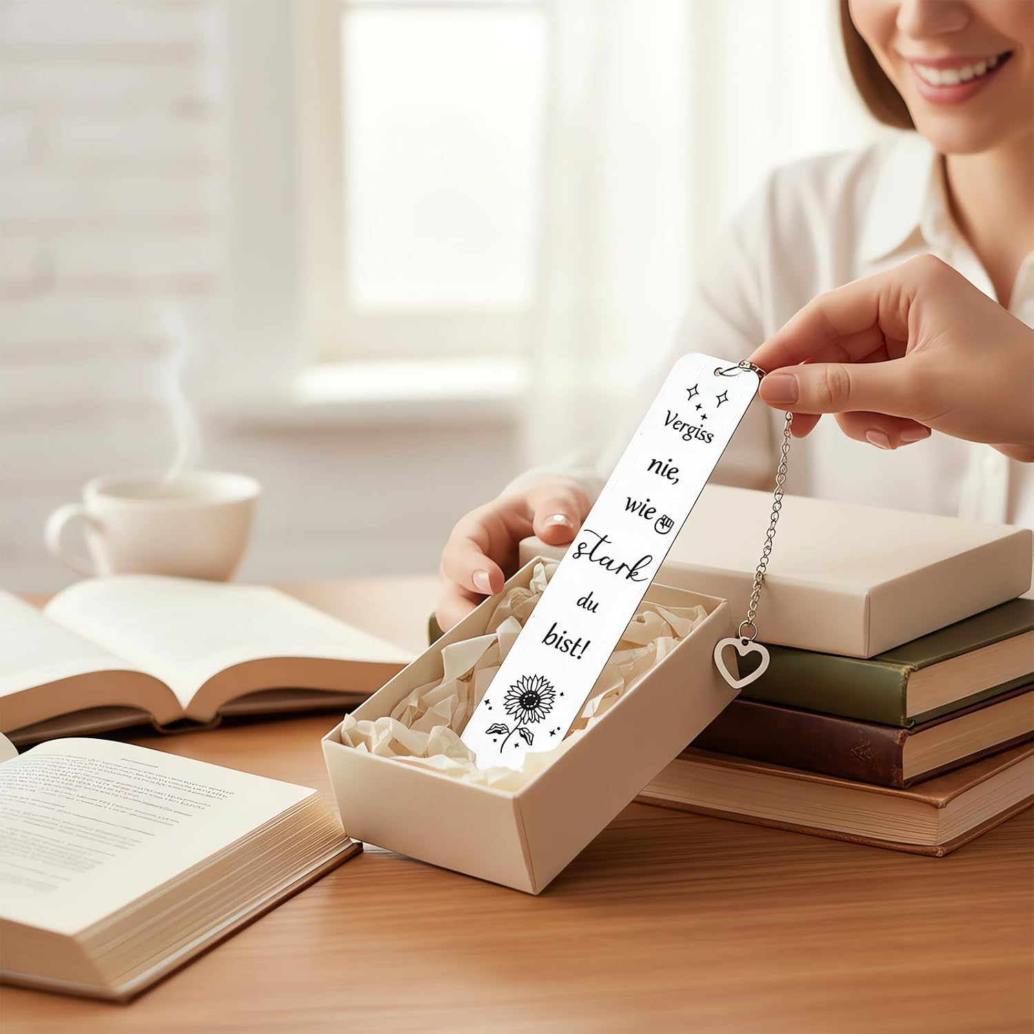 Gifts for Women, Birthday Gift for Women, Bookmark Courage Gift for Sister, Mum, Colleague – Bild 5