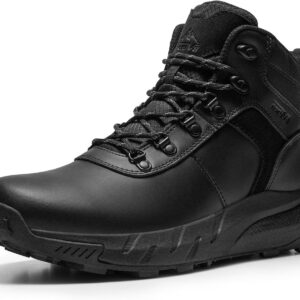 NORTIV 8 Men’s Waterproof Hiking Shoes Lightweight Outdoor Mid Trekking Leather Shoes