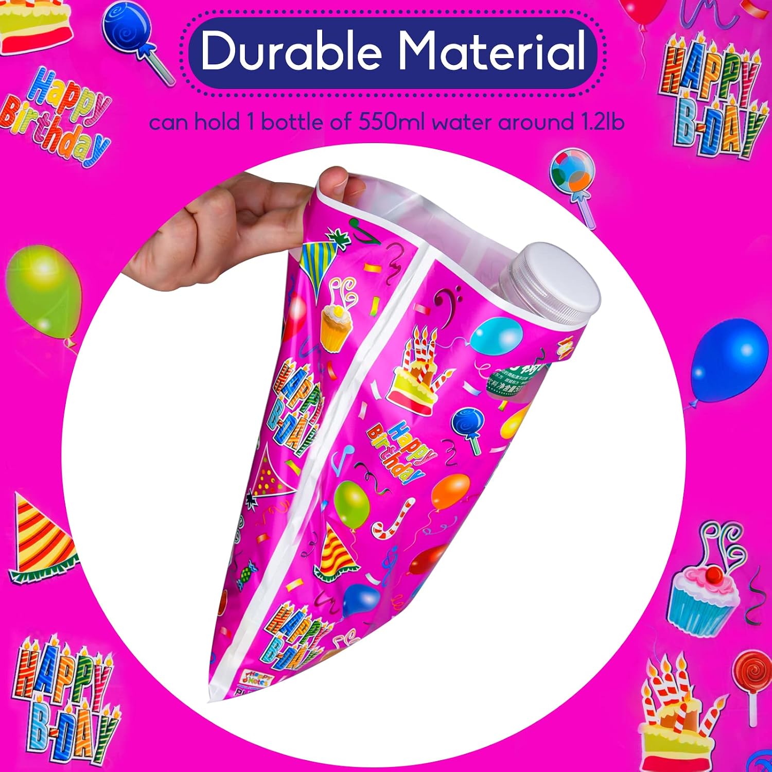 ASTARON Birthday Bags for Kids Parties, Pack of 30 Birthday Party Gift Bags, Girls and Boys, Birthday Party Accessories, Birthday Gift Bags, Plastic Bags for Birthday Parties – Bild 4