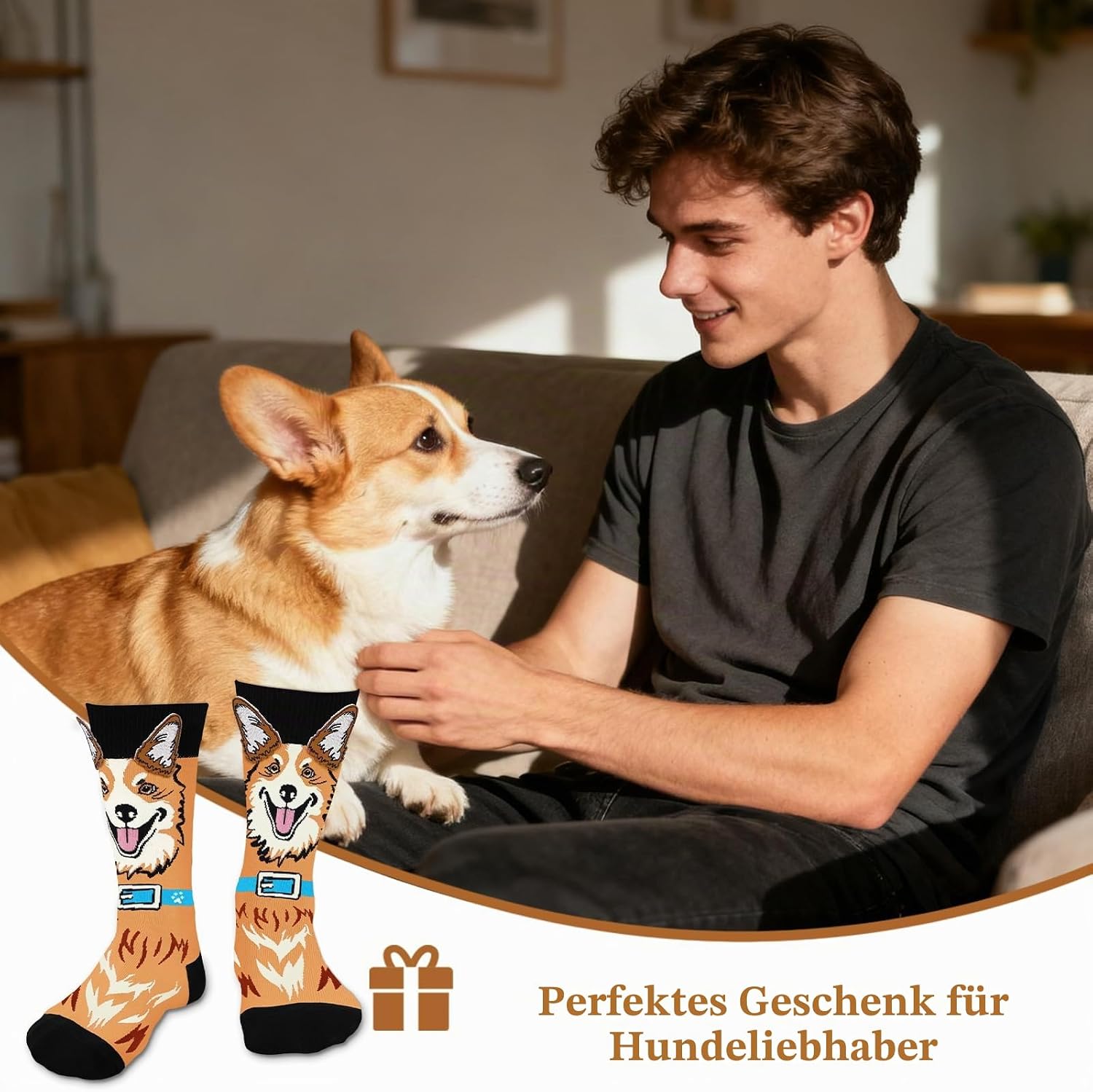 AGRIMONY Funny 3D Animal Socks for Men Women Dad Mum Teenager Boy Girl Funny Socks with Animal Motif Birthday Christmas Gifts for Animal Lovers – Bild 7
