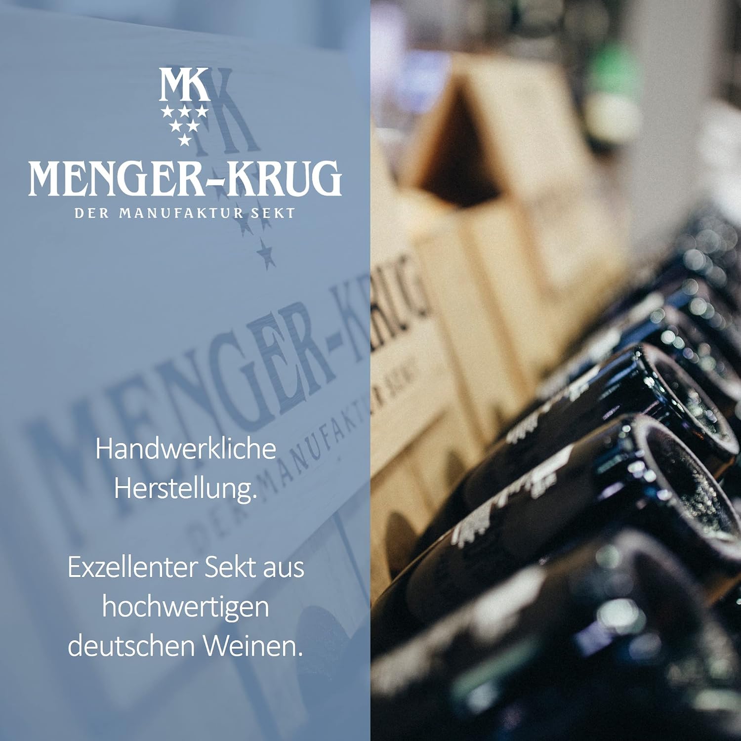 MENGER KRUG Chardonnay Brut Sparkling Wine (1 x 0.75 L) – Excellent Champagne Quality from the Menger-Krug Champagne Manufactory, Traditional Bottle Fermentation, Handmade in Germany – Bild 5
