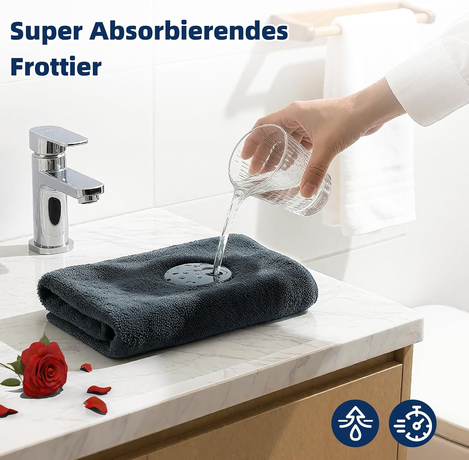 Anniversary Gift for Him 2-Piece Embroidered Towel Set 100% Cotton – Bild 6