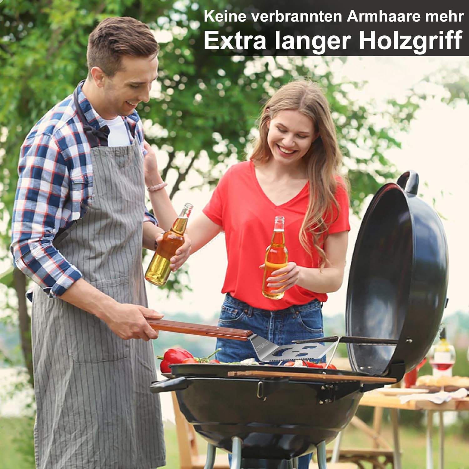 STEVEN-BULL 7-in-1 Barbecue Spatula, Grill Accessories, Gifts for Men, Dad – Bild 6
