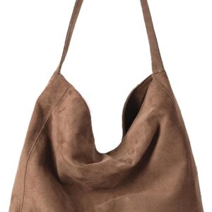 Women’s Large Shopper Handbag Suede Shoulder Bag