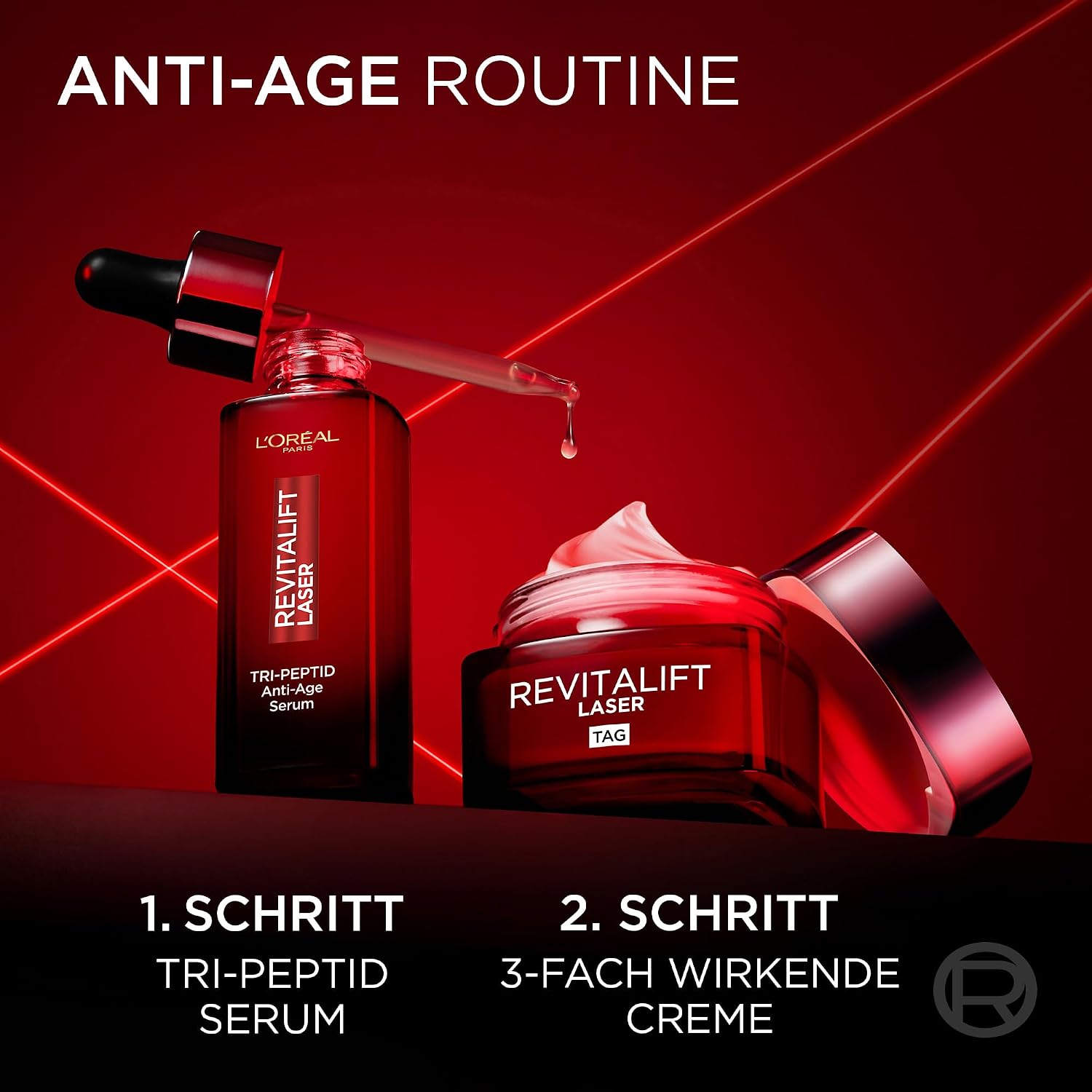 L'Oréal Paris Triple Power Anti-Ageing Set, Serum 30 ml and Day Cream 50 ml, with Triple Effect, Against Wrinkles, with Pro-Retinol, Hyaluronic and Vitamin C, Revitalift Laser, Amazon Exclusive – Bild 8