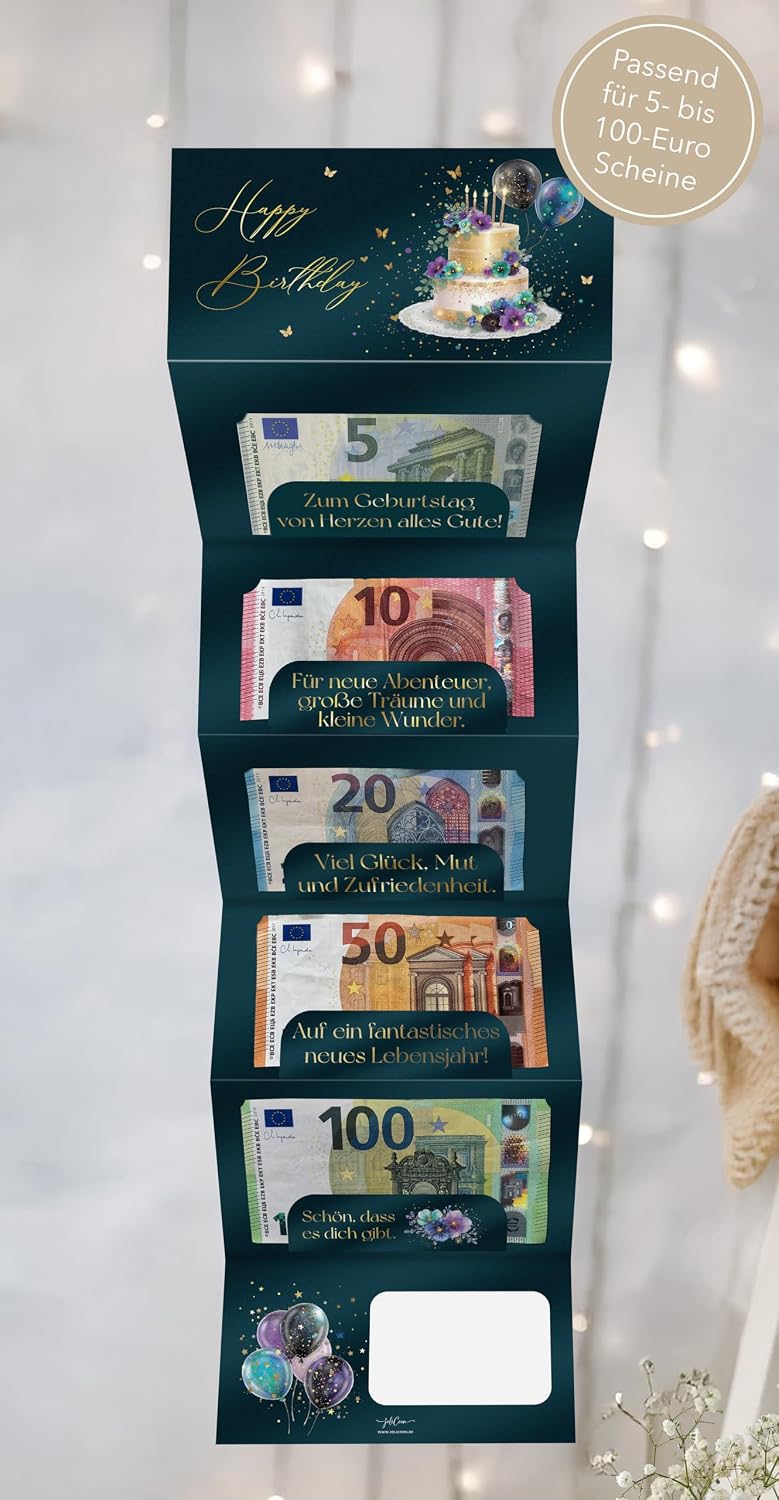 Joli Coon Money Gift Birthday Stardust with Envelope – Bild 4