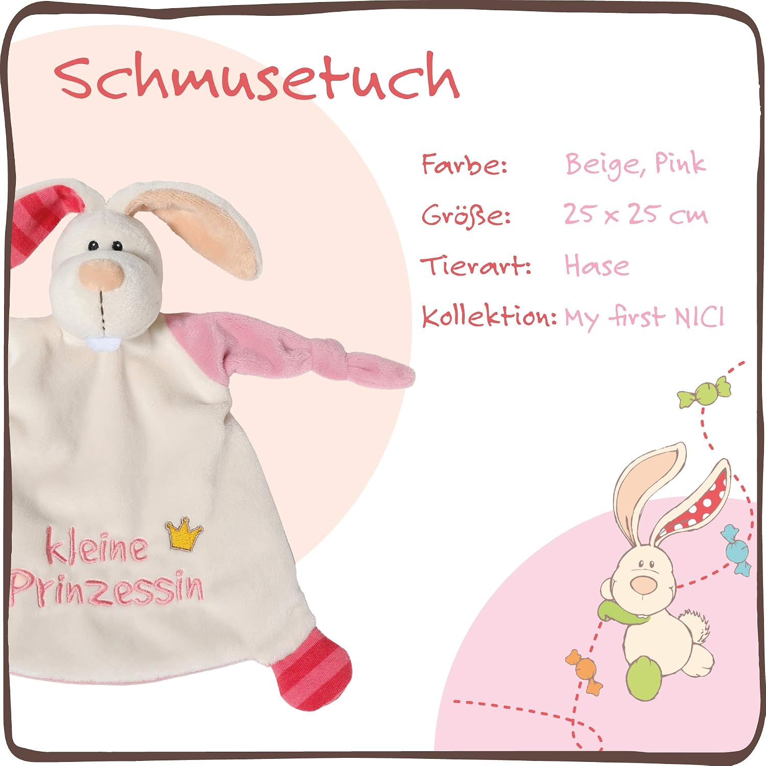 Nici Cuddly Blanket Little Princess pastel-coloured – Bild 3