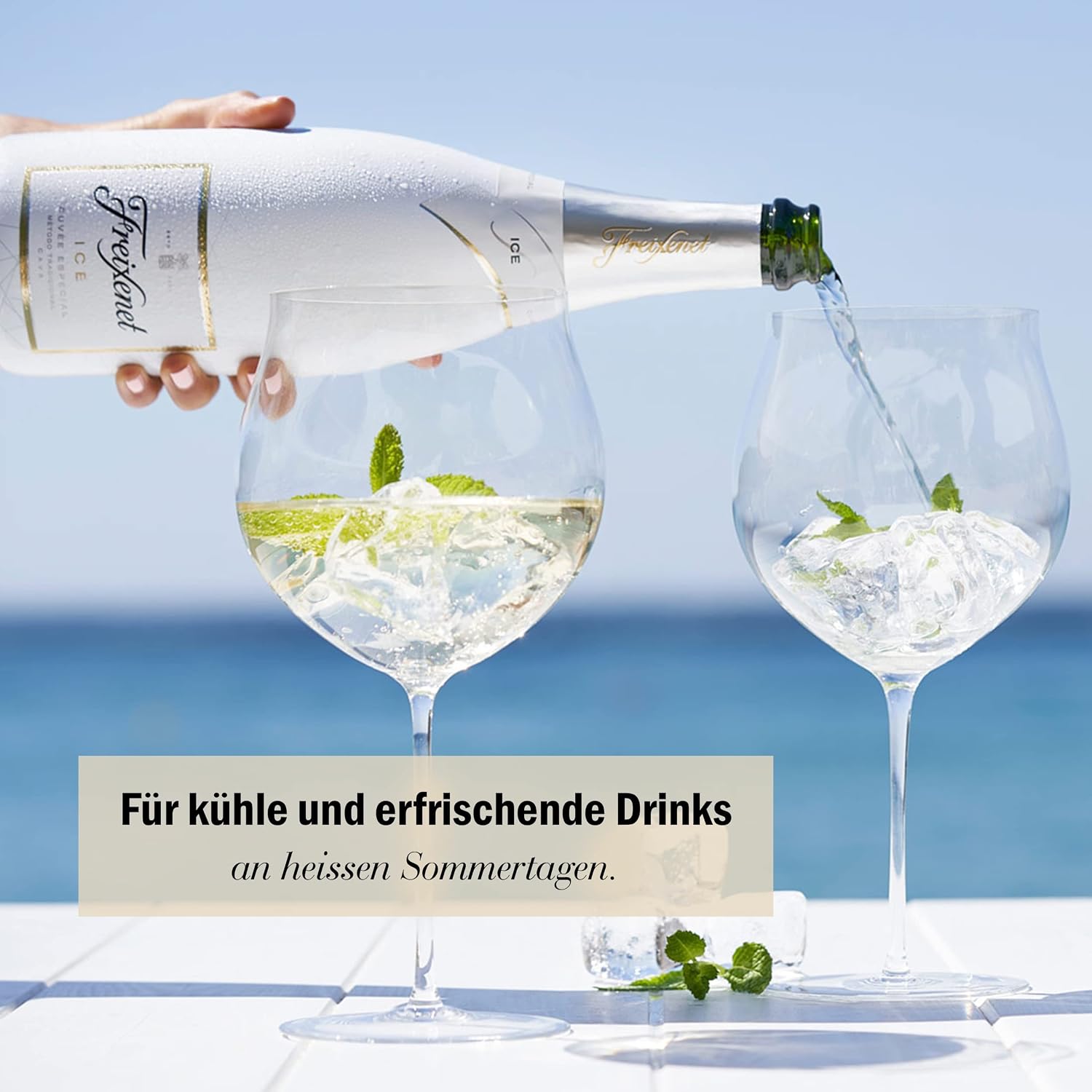 Freixenet ICE Cava (3 x 0.2 l) - Semi-dry, creamy sweet in taste with fresh nuances and aromas of tropical fruits, made according to the method of traditional bottle fermentation – Bild 4