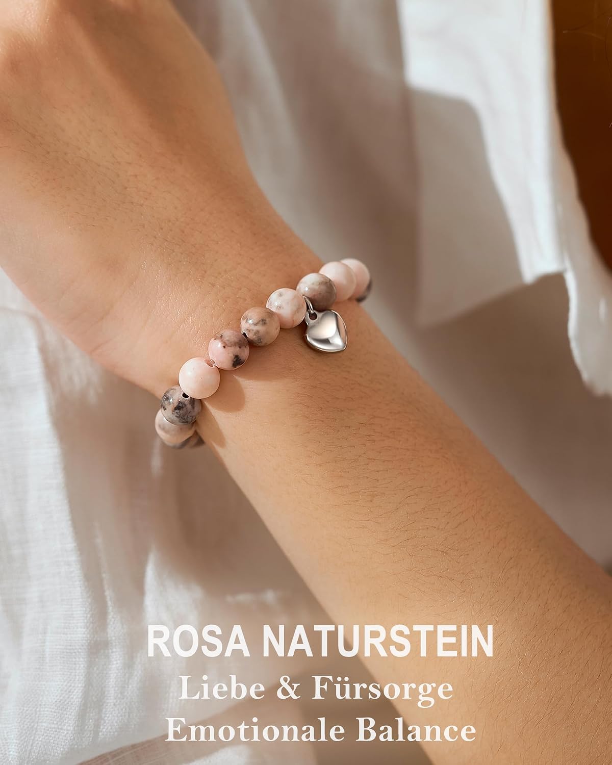 Naturstein Armband mit Grußkarte, Schwester Freundin Geschenke auf Geburtstag Graduierung Weihnachten Neujahr – Bild 2