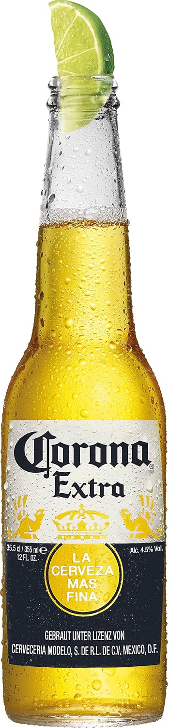 Corona Extra Premium Lager Bottle Beer, Reusable in Box, International Warehouse Beer, Box of 20 (20 x 0.355 L) – Bild 2