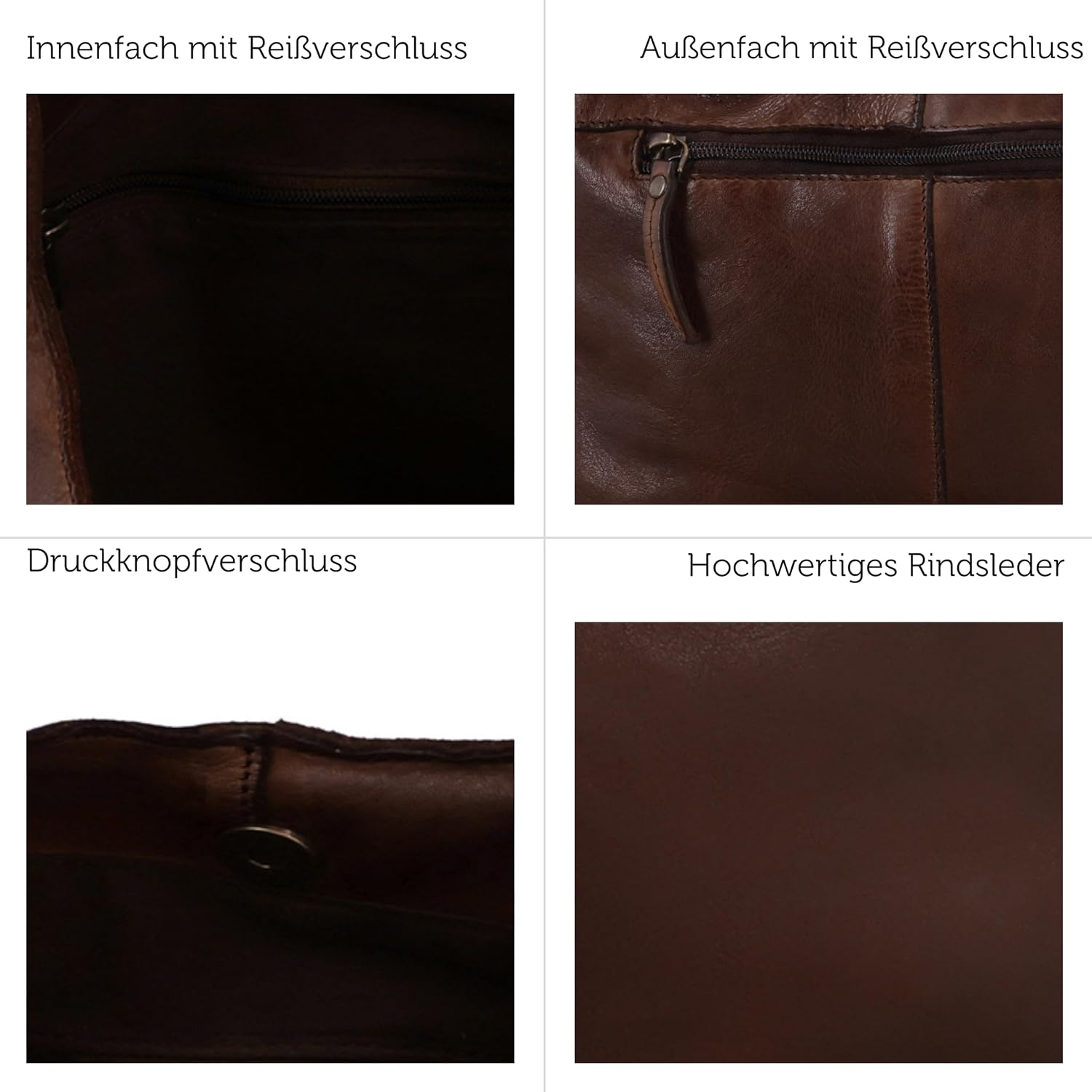 Gusti Leder Giulia Shopper with Inner and Outer Zip Compartment – Bild 4