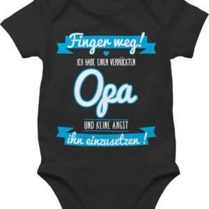 Shirtracer – Baby Bodysuit Short Sleeve – Sayings – Ich habe einen verrückten Opa
