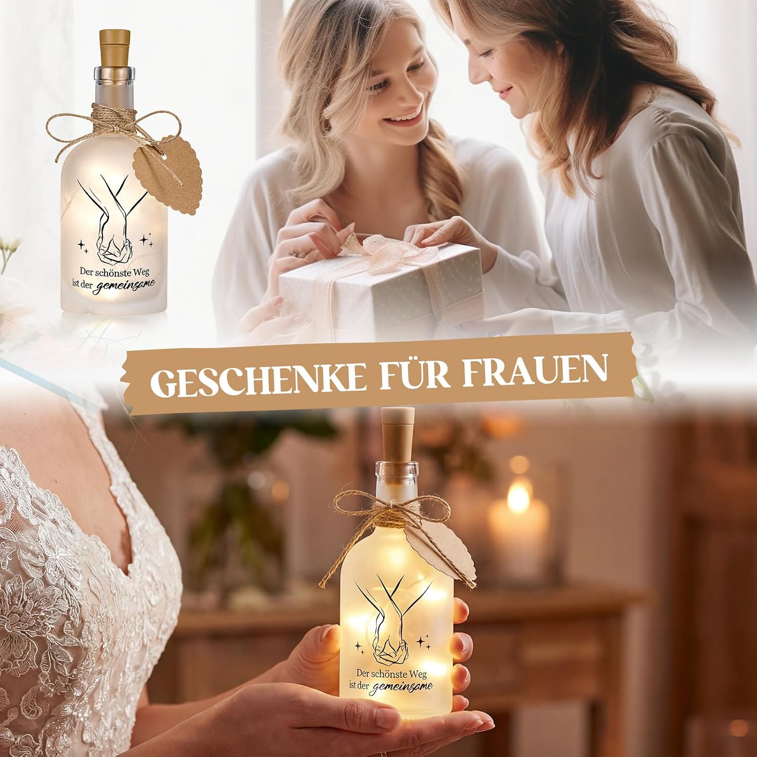 BBTO Wedding Message Bottle Gift Wedding Money Gift Light Bottle – Bild 4