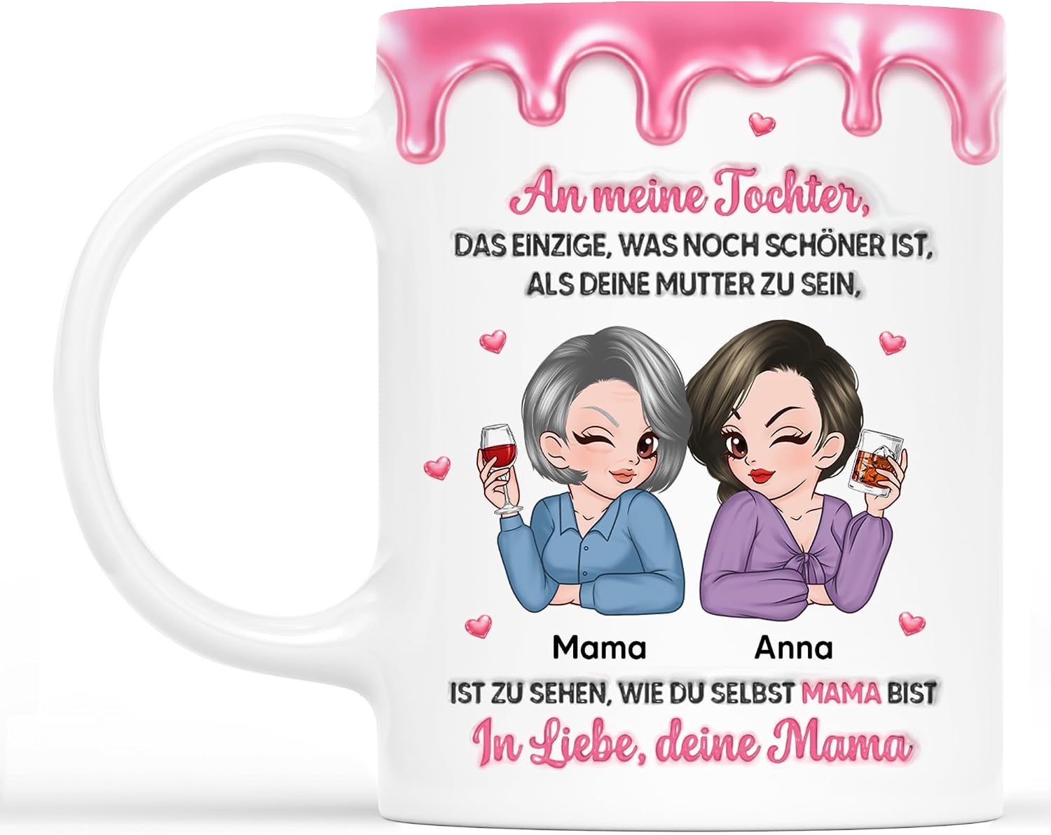Personalised Mug - An meine Tochter, Das Einzige Was Besser Ist Dich als Mama Zu Haben - Gifts for Mum, Best Grandma Mug, Mother's Day Gifts (Model #1)