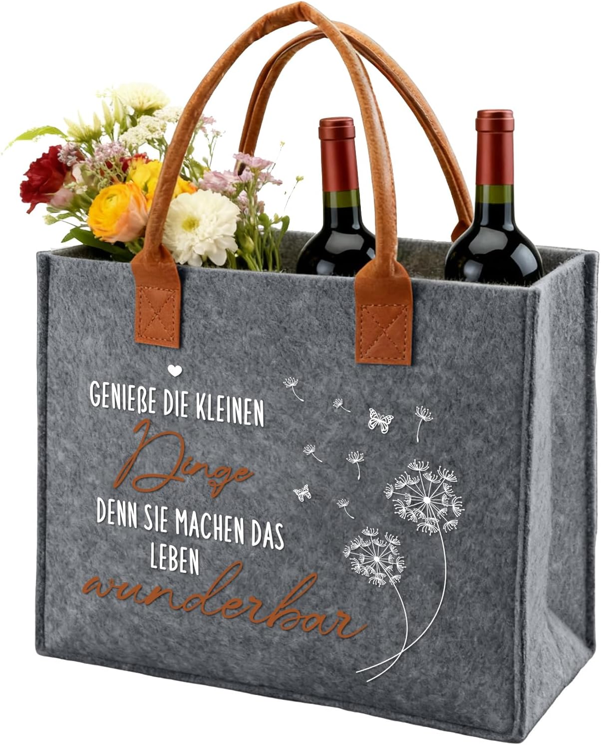 Ysound Gifts Women Felt Bag, Felt Shopper Bag for Woman Man