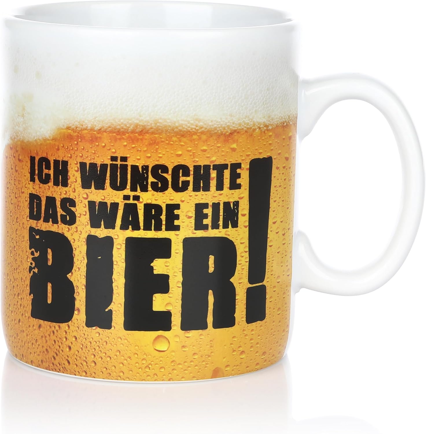 FunX Coffee Mug Beer Mug as a Funny Men's Gift for Boyfriend, Dad and Brother – Ideal for Christmas, Father's Day and Birthday – 330 ml
