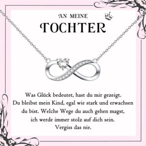Gifts for Daughter, Mum, Grandma, Infinity Sign Necklace for Daughter, Mum, Grandma, Mother's Day Gift for Mother, Grandma, Mum Grandma, Daughter Gift for Birthday, Christmas, Anniversary