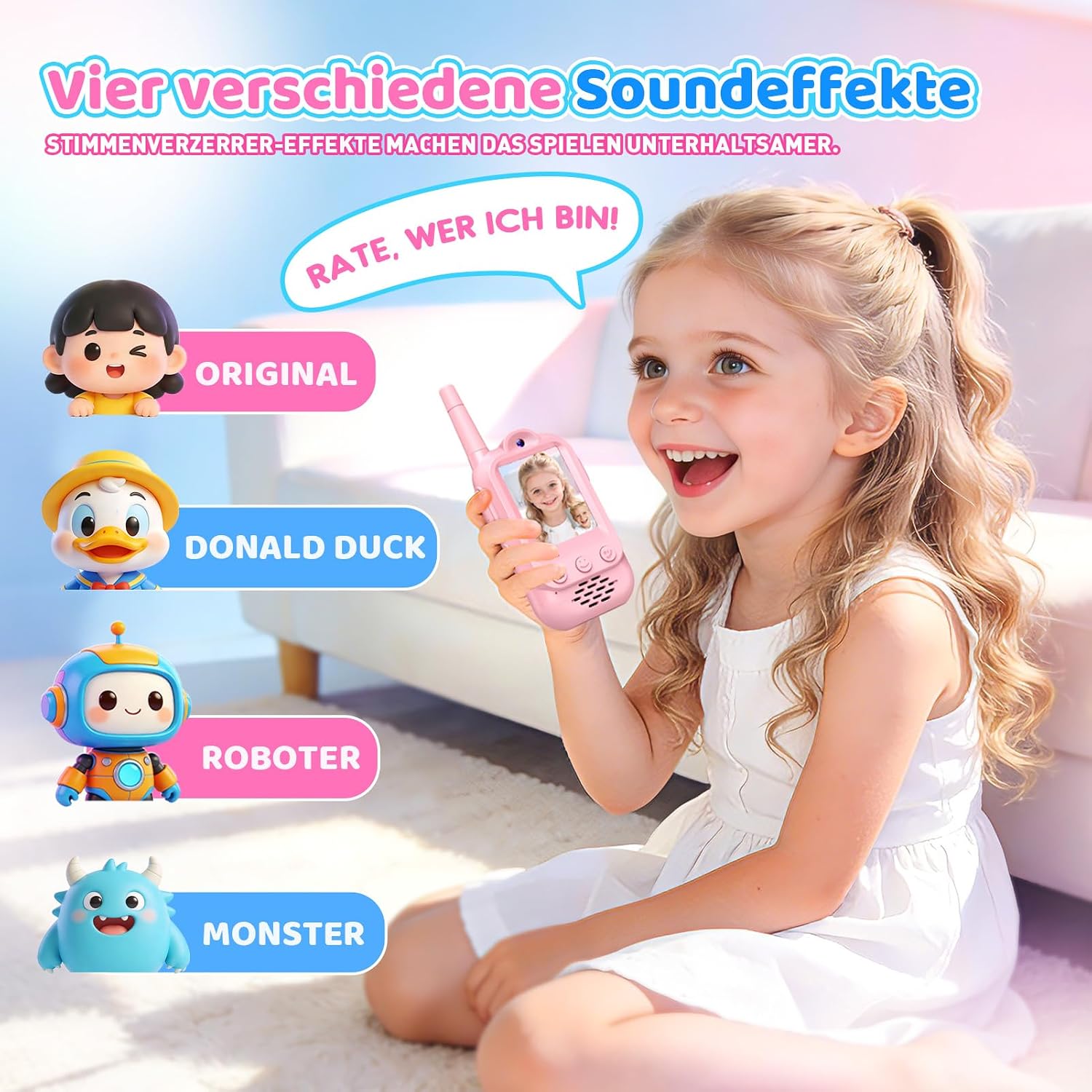 Video Walkie Talkie Children's Gift Boy Girl 3-12 Years Toy – Bild 4