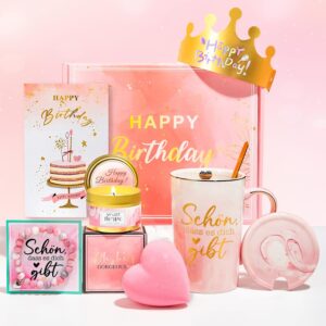 Birthday Gift for Women, Coffee Mug Gift Set Women Birthday