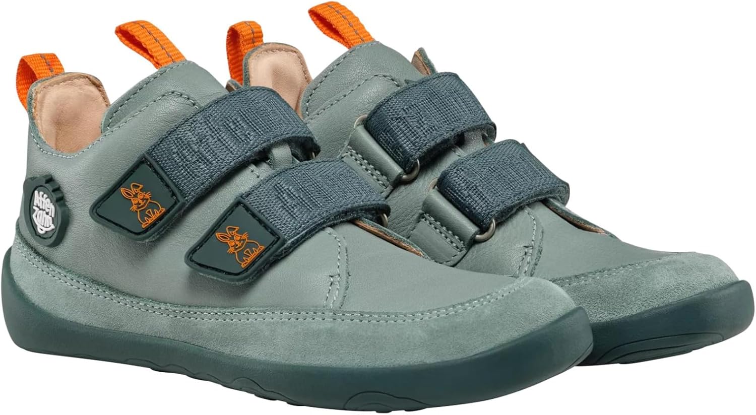 Affenzahn Buddy Barefoot Shoes Leather Super Soft Leather Shoe with Velcro Fastening for Warm, Dry Spring, Summer and Autumn Days Size 21-32, Koala Taupe – Bild 3