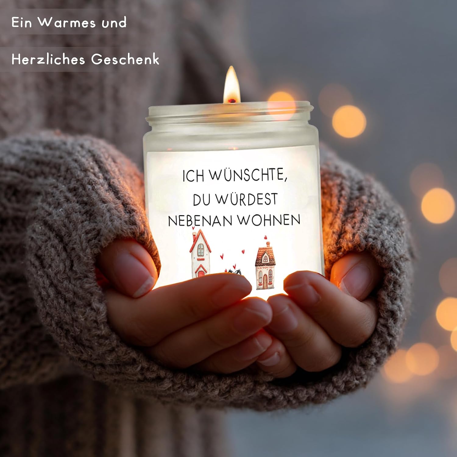 Birthday Gift for Women, Handmade Lavender Soy Scented Candle – Bild 6