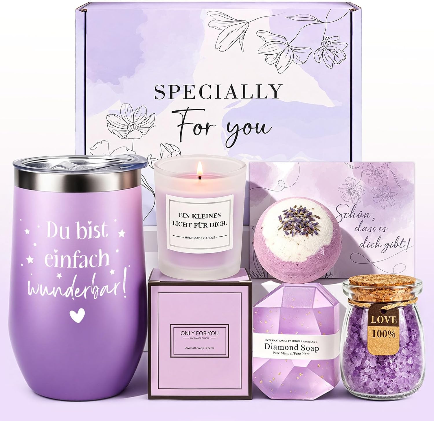 TUZELIYA Gifts for Women, Gift Idea for Women, Inspirational Gift, Girlfriend, Birthday, Valentine's Day, Mother's Day, Christmas Day, Gift for Mum, Sister, Best Friend (Purple)