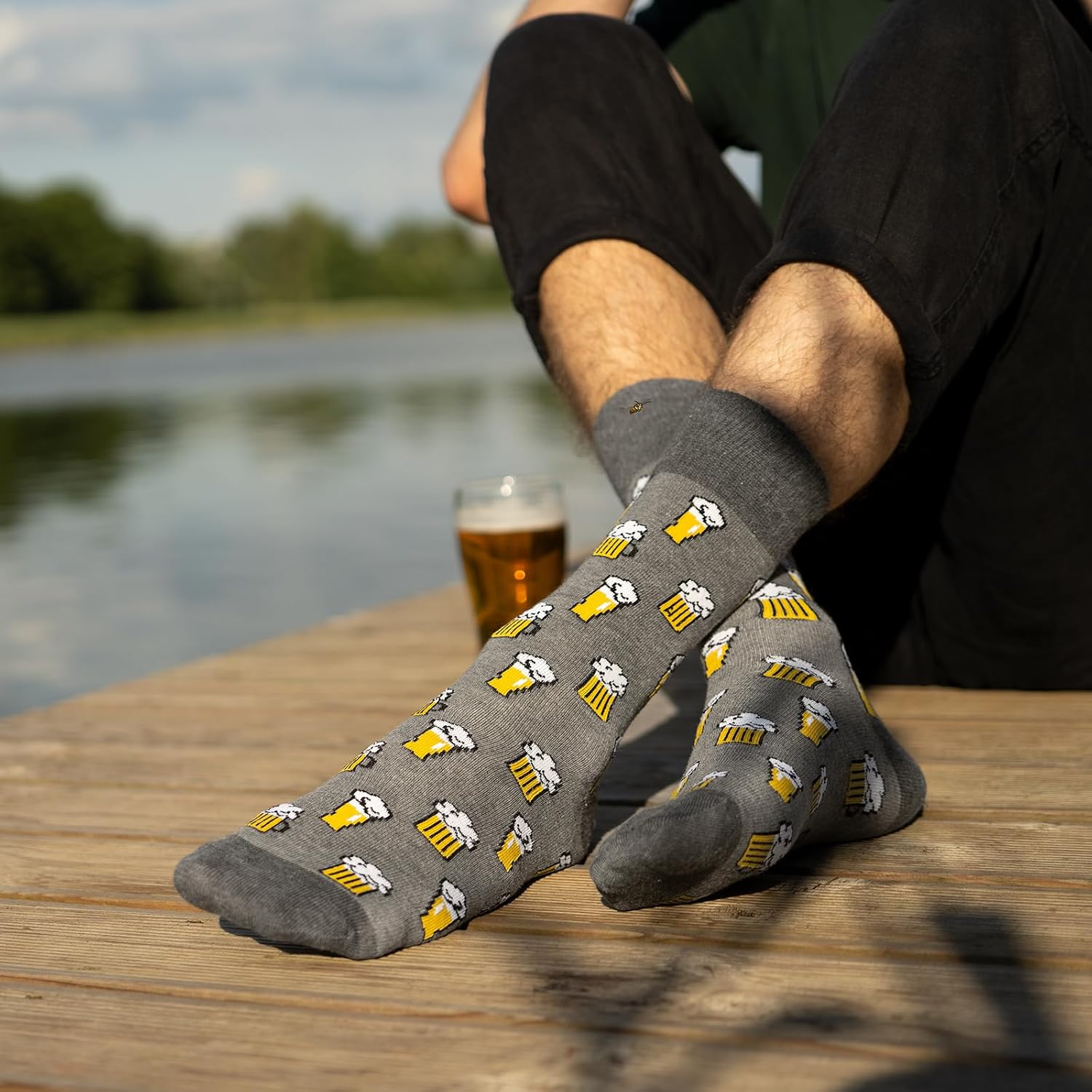 soxo Bier Geschenke Für Männer - Lustige Beer Socken Herren Mit Motiv 40-45 – Bild 7