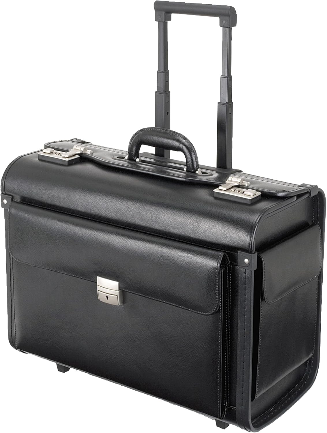 Alassio - 92301 SILVANA - trolley pilot case, wheeled, imitation leather, black – Bild 2