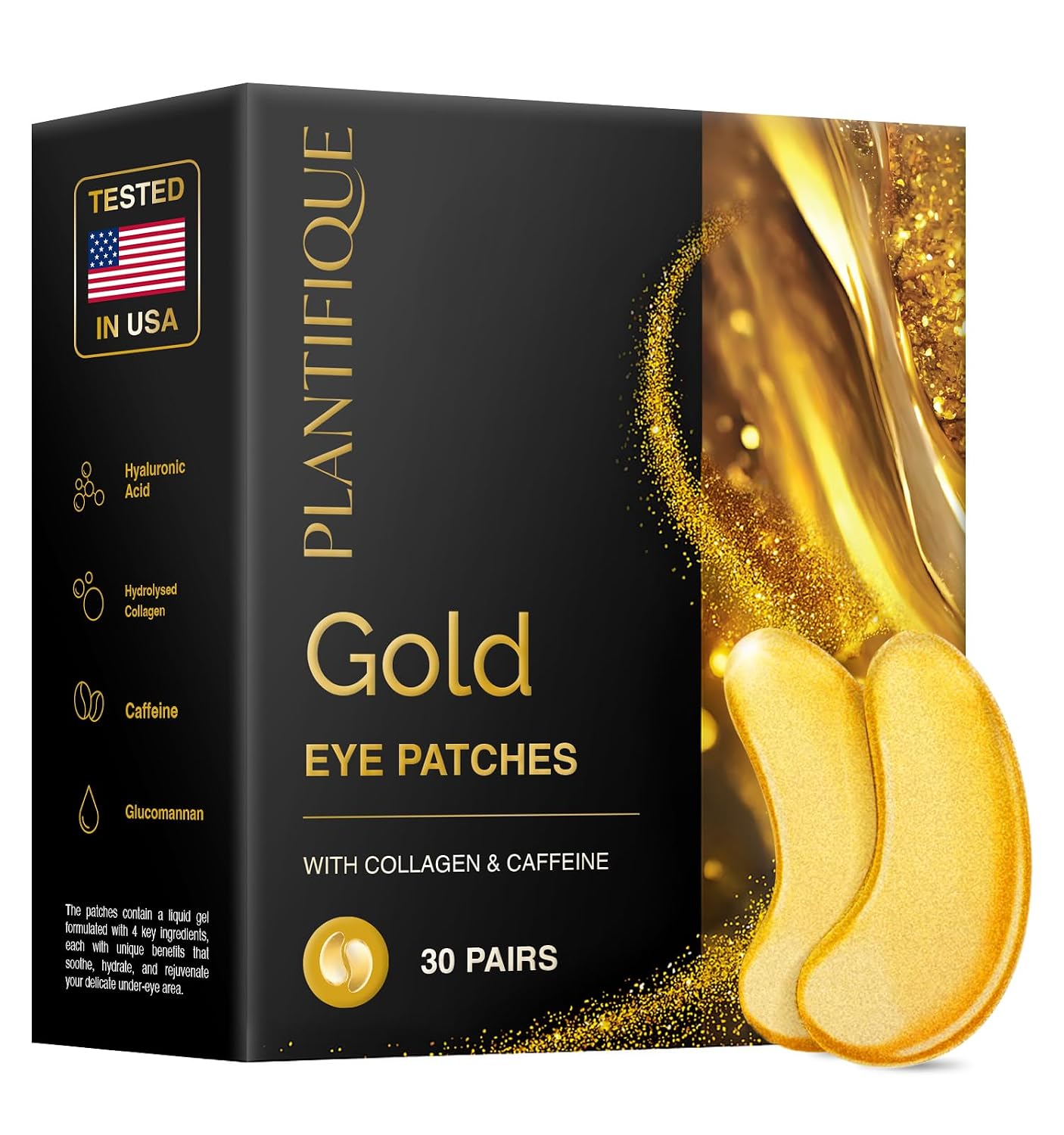 PLANTIFIQUE 30 Pairs Eye Pads Against Dark Circles and Bags