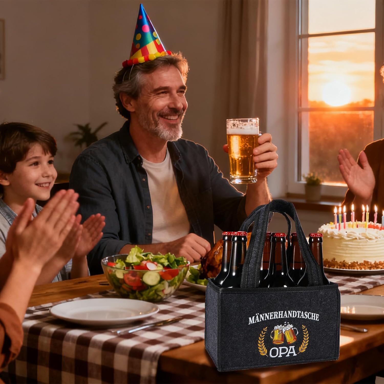 Grandpa Gift, Personalised Birthday Gift, Grandpa Birthday, Funny Father's Day Gift for Men, Grandpa Men's Handbag for Men's Day, Birthday – Bild 5