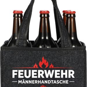Feuerwehr Männerhandtasche Bier Geschenke für Männer Feuerwehrmänner