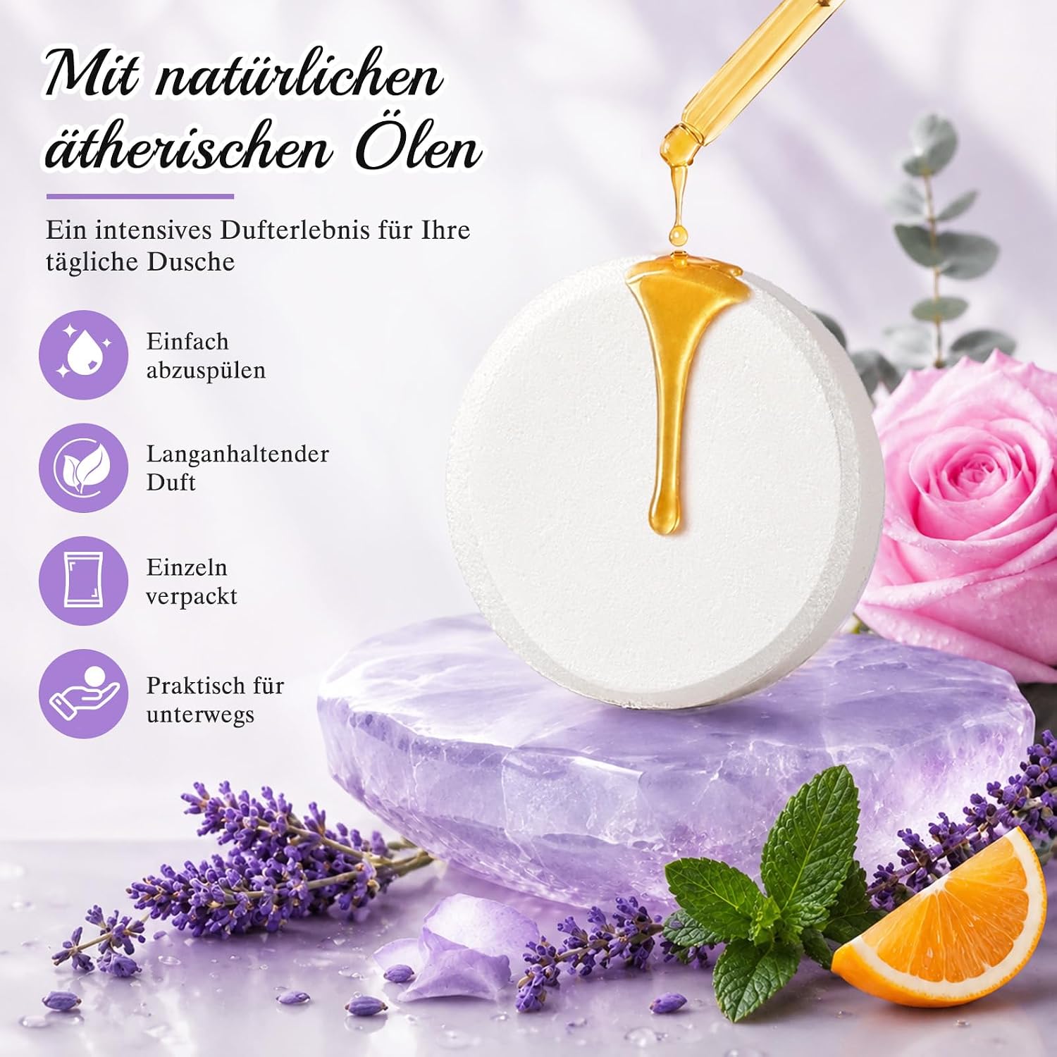Linkax Shower Steamers Aromatherapy Gifts for Women/Wife/Girlfriend – Bild 3