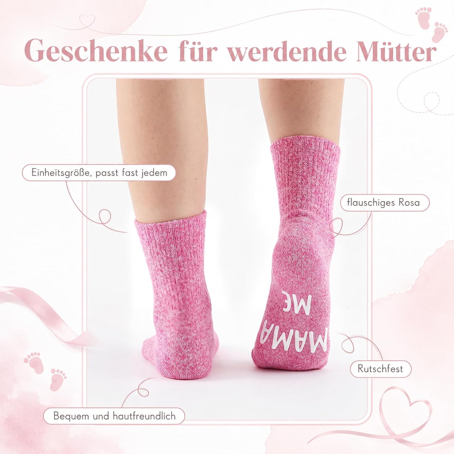 Jadive 3 Family Socks Expectant Parents Gift Mum Dad Baby for Birth Newborn New Pregnant Women – Bild 4