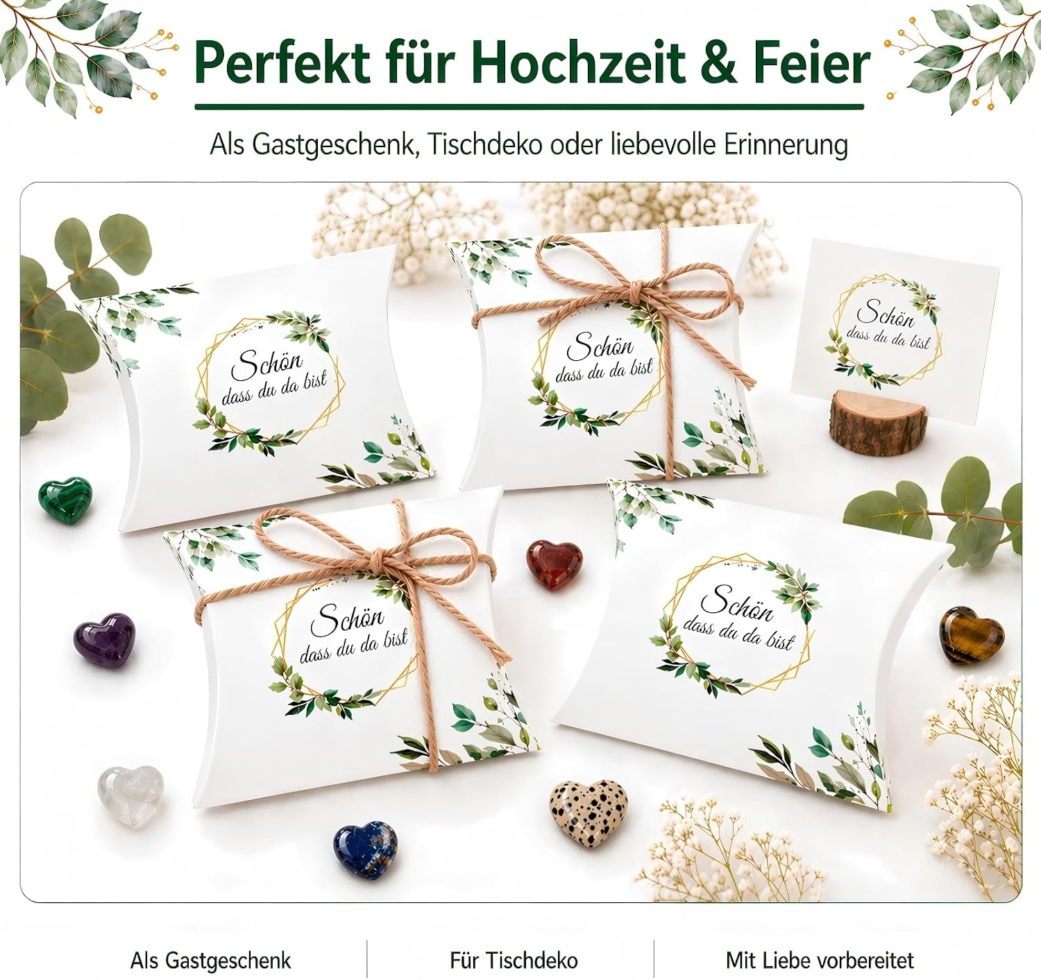 30 Wedding Favours - Schön dass du da bist Guest Gift for Guests – Bild 5