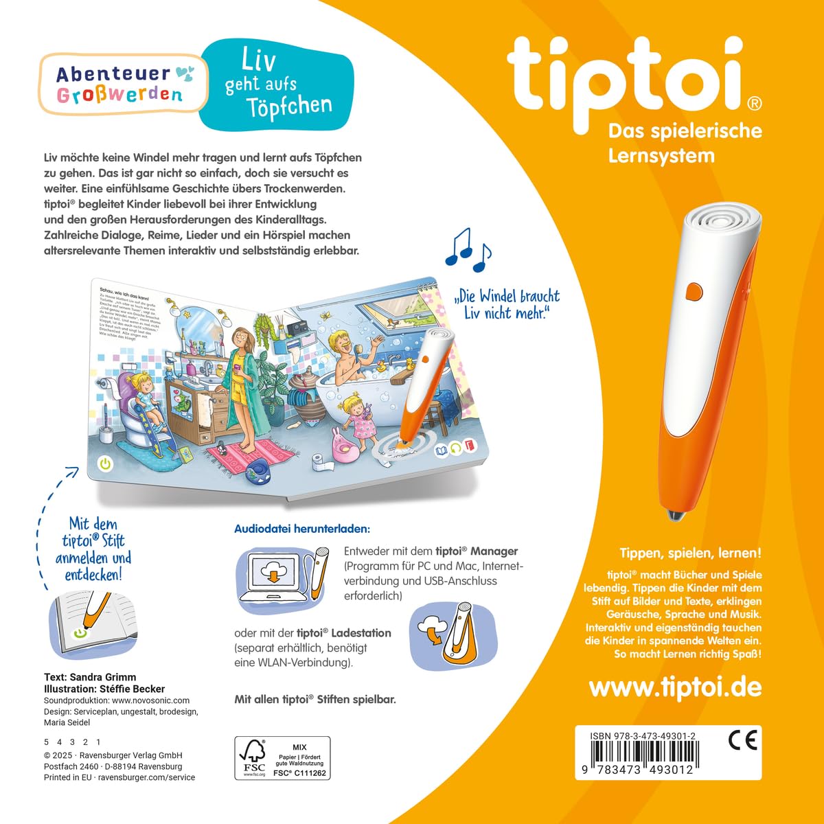 tiptoi® Abenteuer Großwerden - Liv geht aufs Töpfchen – Bild 2