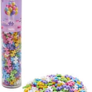 Plus-Plus 4187 Mini Creative Building Blocks Tube, Pastel, Ingenious Construction Toy, 240 Pieces