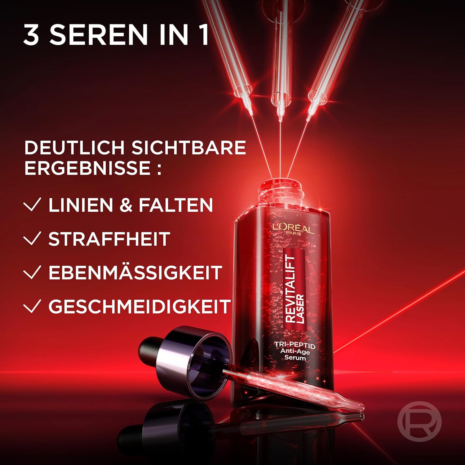 L'Oréal Paris Triple Power Anti-Ageing Set, Serum 30 ml and Day Cream 50 ml, with Triple Effect, Against Wrinkles, with Pro-Retinol, Hyaluronic and Vitamin C, Revitalift Laser, Amazon Exclusive – Bild 4