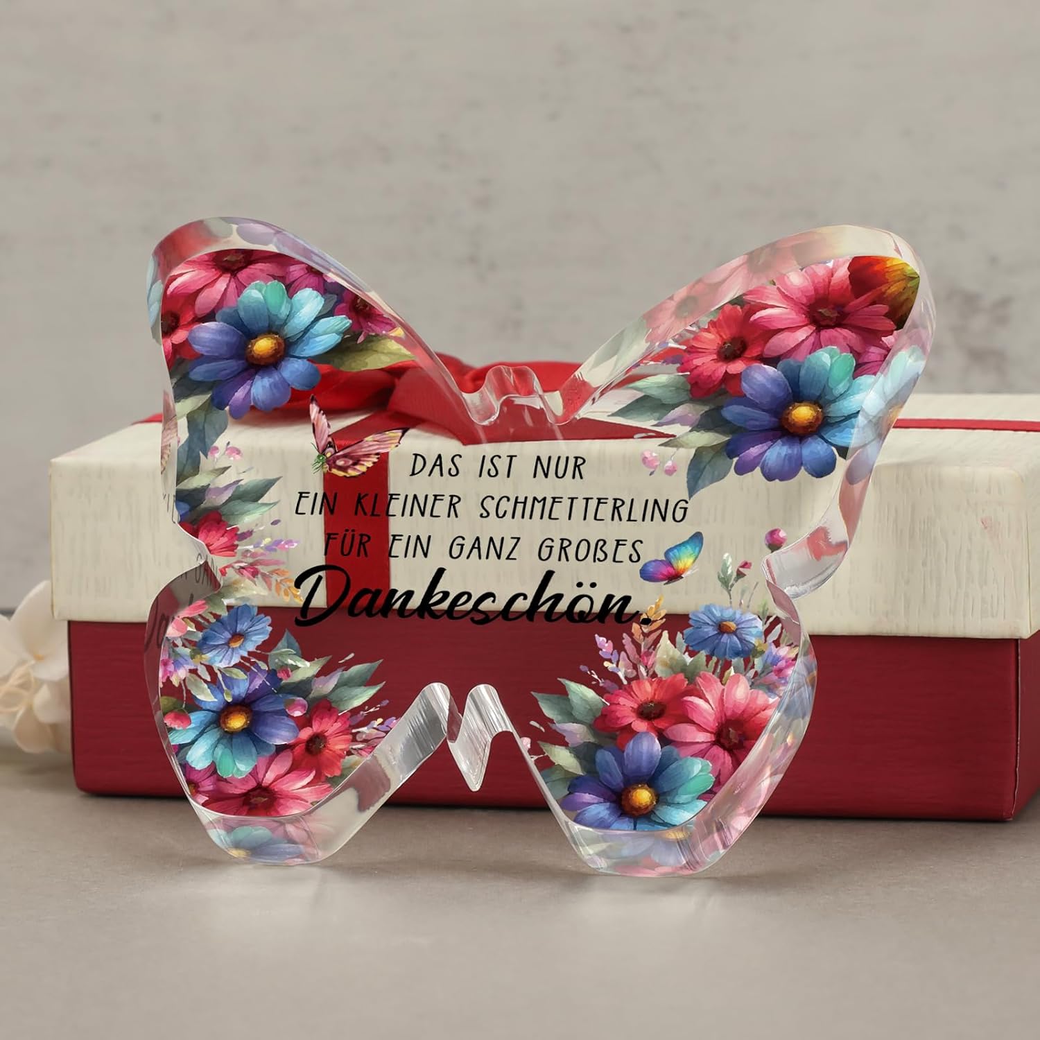 Prstenly Thank You Gifts Butterfly Acrylic Decoration – Bild 4
