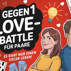 1 gegen 1 Love Battle für Paare: Das Duellbuch für lustige Date Nights & Spieleabende – Perfektes Geschenk für sie & ihn zum Valentinstag, Jahrestag, Hochzeit