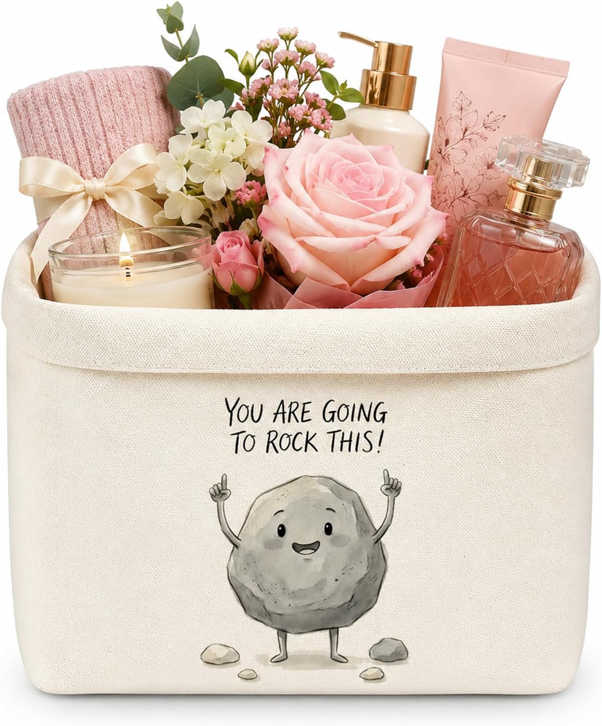 Get Well Gifts Krob, Get Well Gifts Woman Gift Bag with Stone Pattern, Get Well Soon Gift for Women, Cheer Gifts Illness for Friends, Colleagues and Family