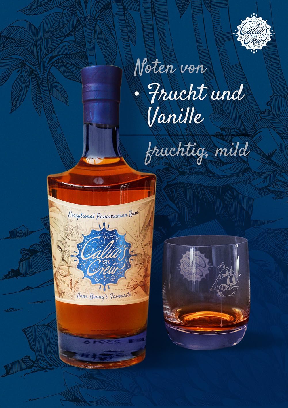 Calico's Crew Anne Bonnys Favourite Premium Rum 40% Fruit and Vanilla – Bild 2