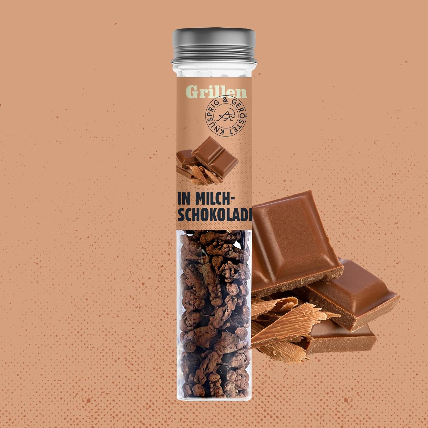 Sens Crispy Grilling with Chocolate - Original Gift for Food 4 x 30 g - Insect Snack in Reusable Wooden Spice Container - Premium Fine Food Gifts – Bild 5