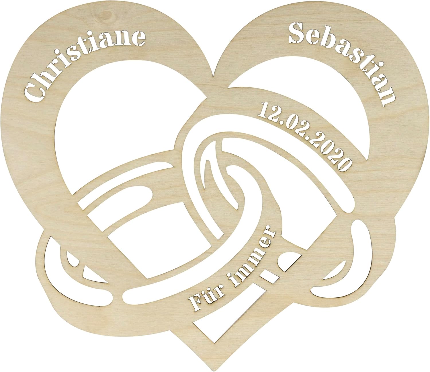 LAUBLUST LED Wall Light Bride and Groom - Personalised Love Gift for Engagement, Wedding, Anniversary, Valentine's Day – Bild 5