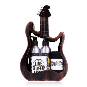 Accentra Rockstar Copper Guitar Gift Set Metal Sandalwood Fragrance