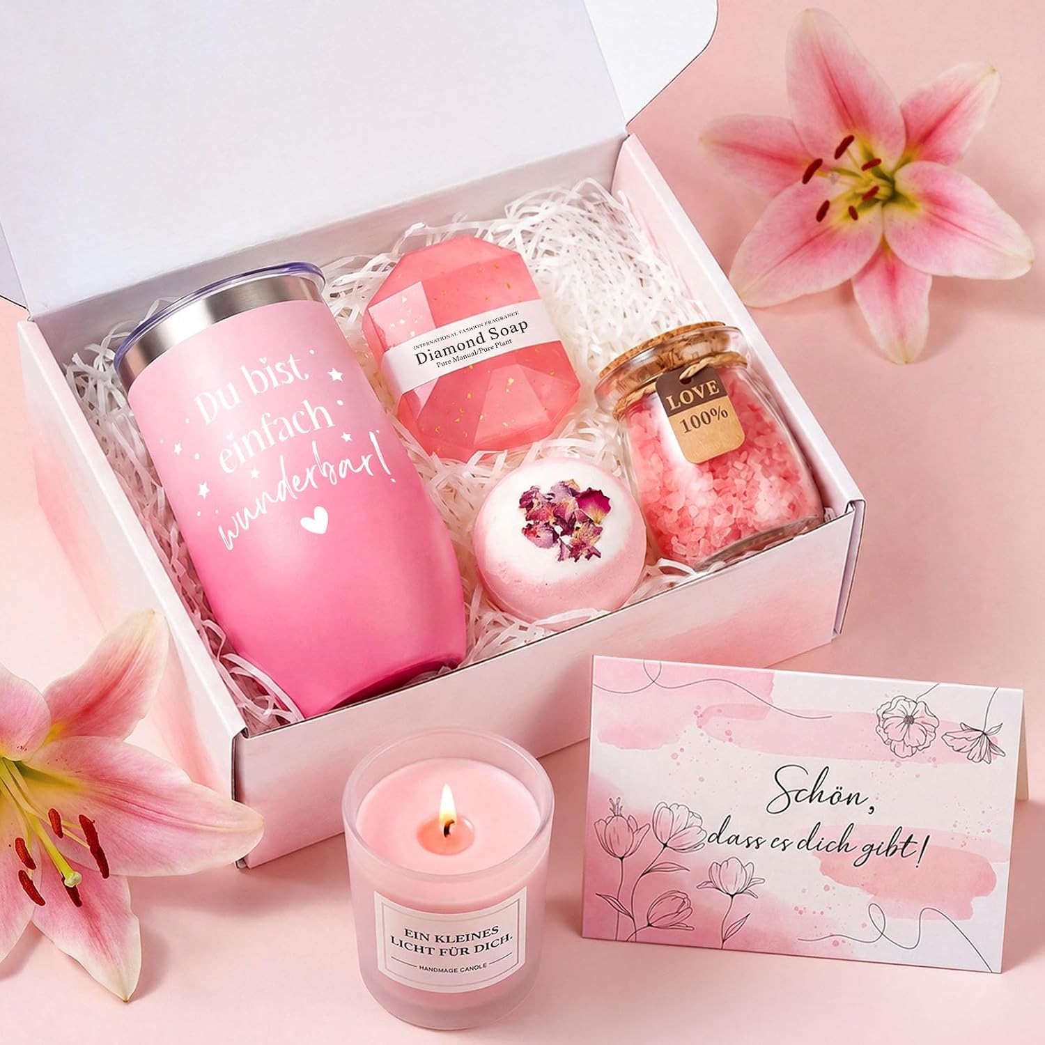 TUZELIYA Gifts for Women, Gift Idea for Women, Inspirational Gift, Girlfriend, Birthday, Valentine's Day, Mother's Day, Christmas Day, Gift for Mum, Sister, Best Friend (Pink) – Bild 7