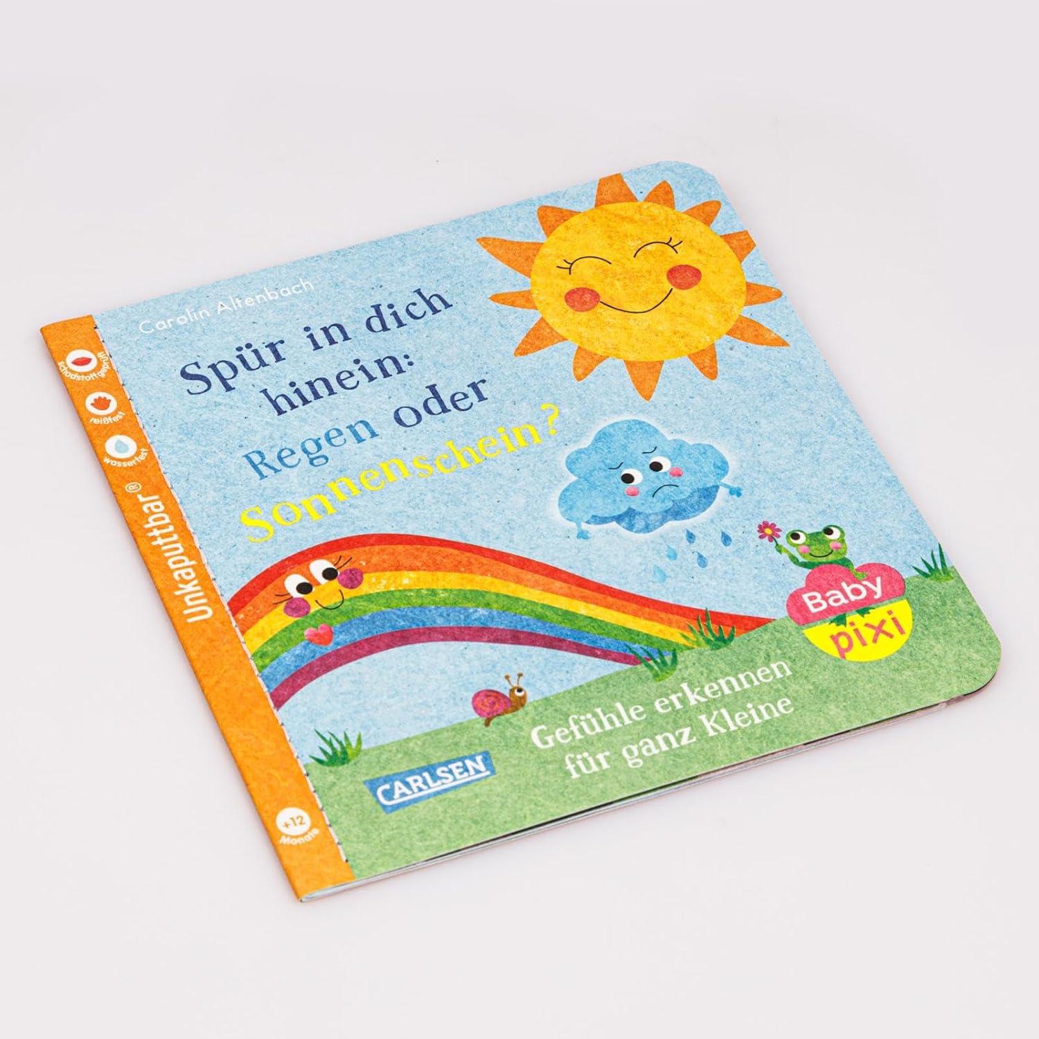 Baby Pixi (unkaputtbar) 176: Spür in dich hinein: Regen oder Sonnenschein?: Gefühle erkennen für ganz Kleine | Unzerstörbares Baby-Buch ab 12 Monaten über Gefühle und Emotionen (176) – Bild 2