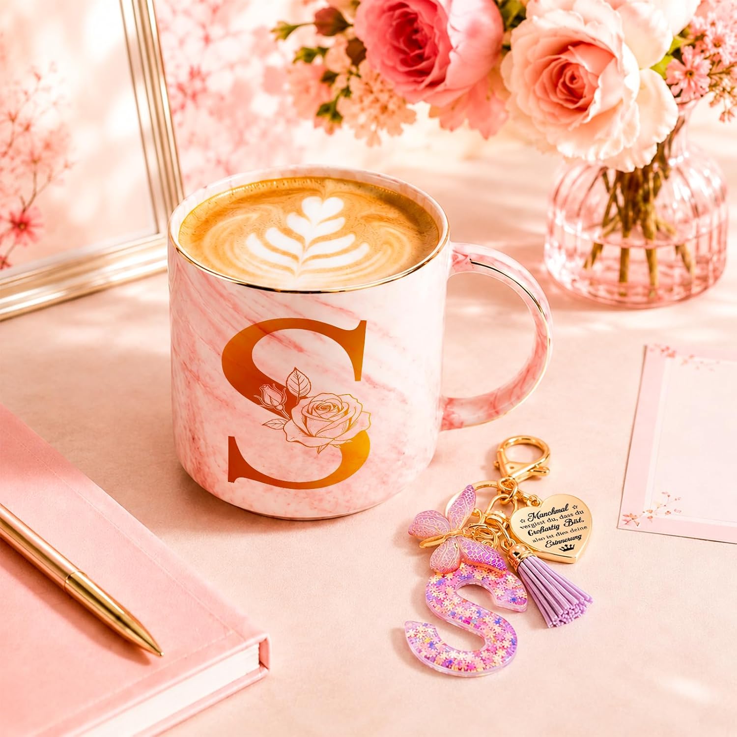 S Personalised Gifts with Letters Ceramic Mug – Bild 4